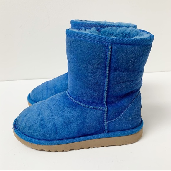 UGG Other - UGG Classic blue Short Sherpa Boots Sz 2